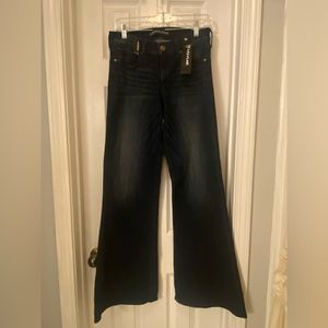 Express jeans, wide leg flare, NWT, size 6 regular